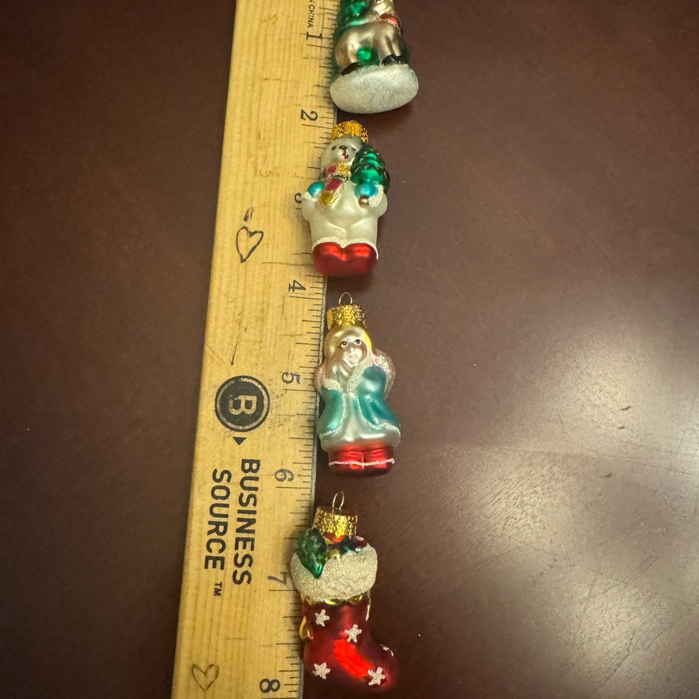 4 Handcrafted glass ornaments - Picture 10 of 10